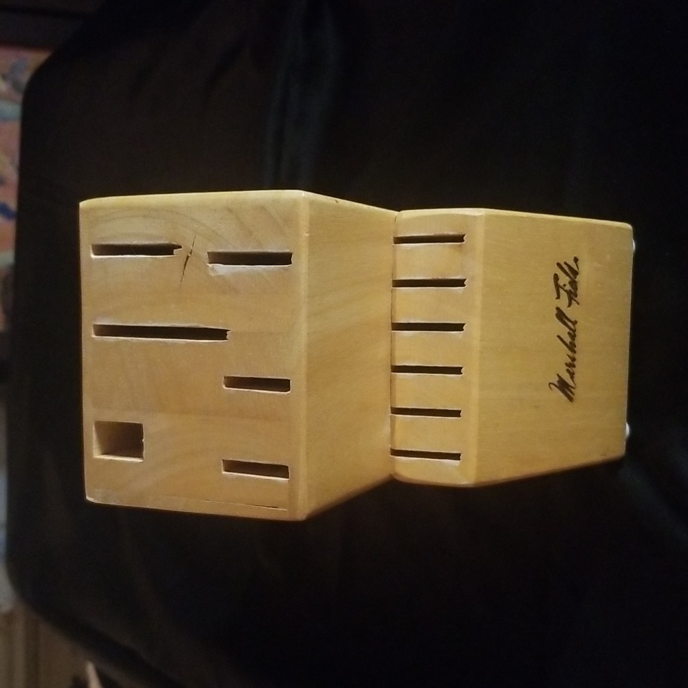 Marshall Fields Vintage Knife Block